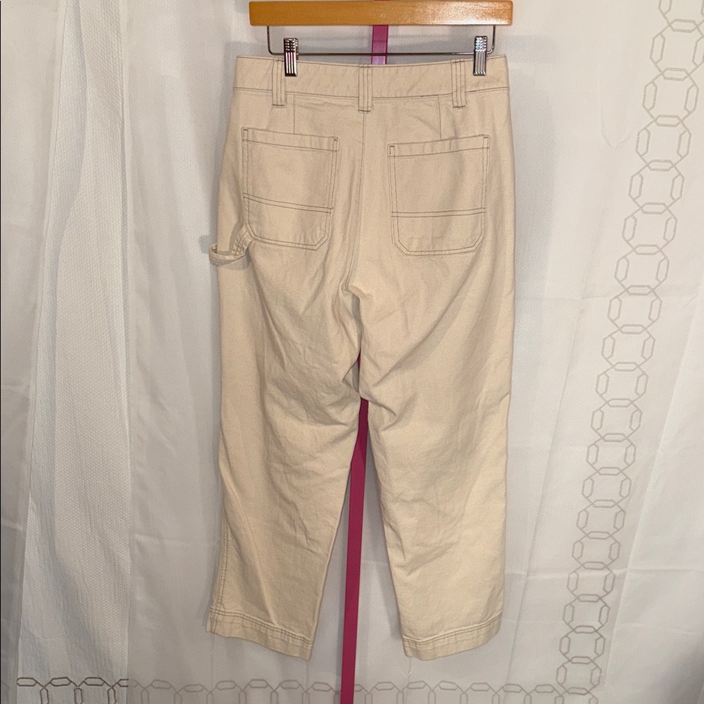 Old Navy Cream Straight Leg Women's Pants - Picture 5 of 6